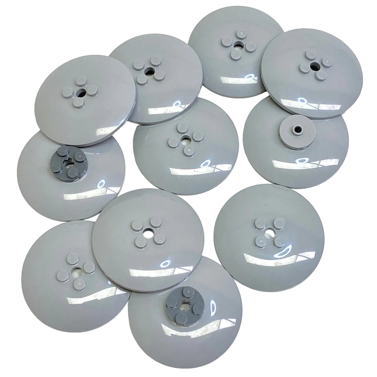 LEGO Dish 6x6 Light Bluish Grey Fun Pack