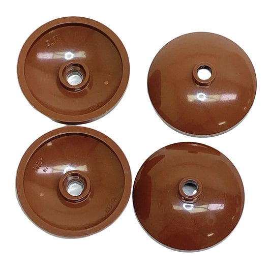 LEGO Dish 3x3 Pack of 4 Reddish Brown