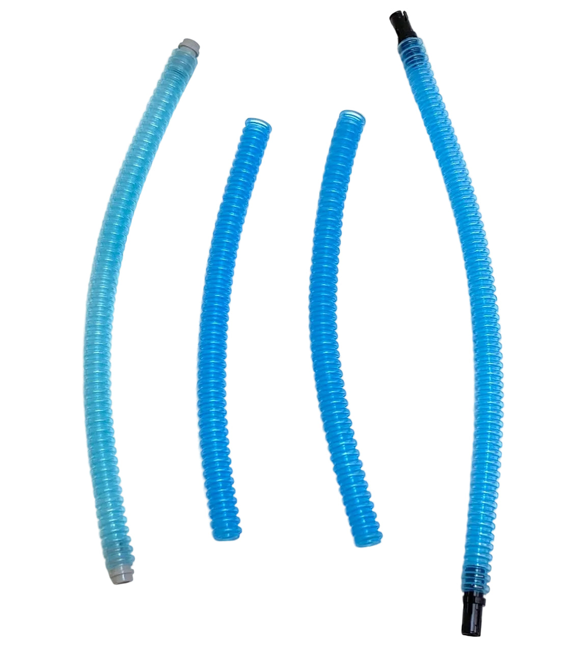 LEGO Technic / Star Wars Trans Light Blue Hose 7mm Ribbed Fun Pack Mixed Lengths