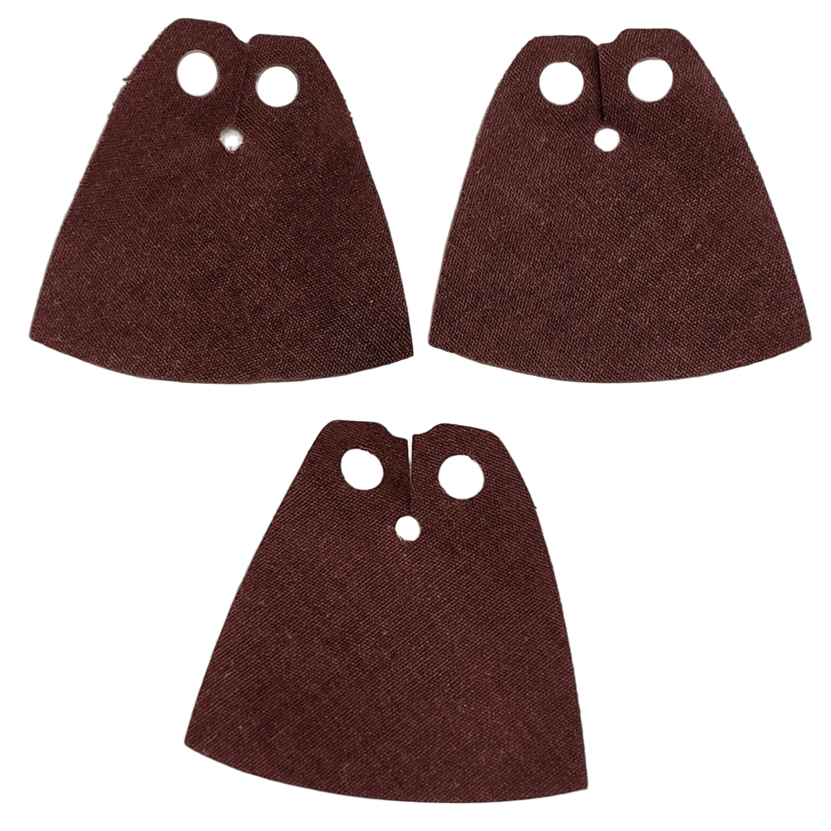 LEGO Cloth Cape Pack of 3 Reddish Brown