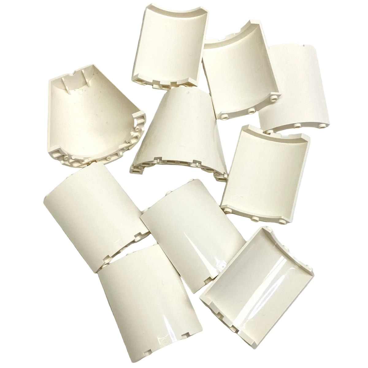 LEGO Mixed Cylinder Quarter / Cone Half Fun Pack White
