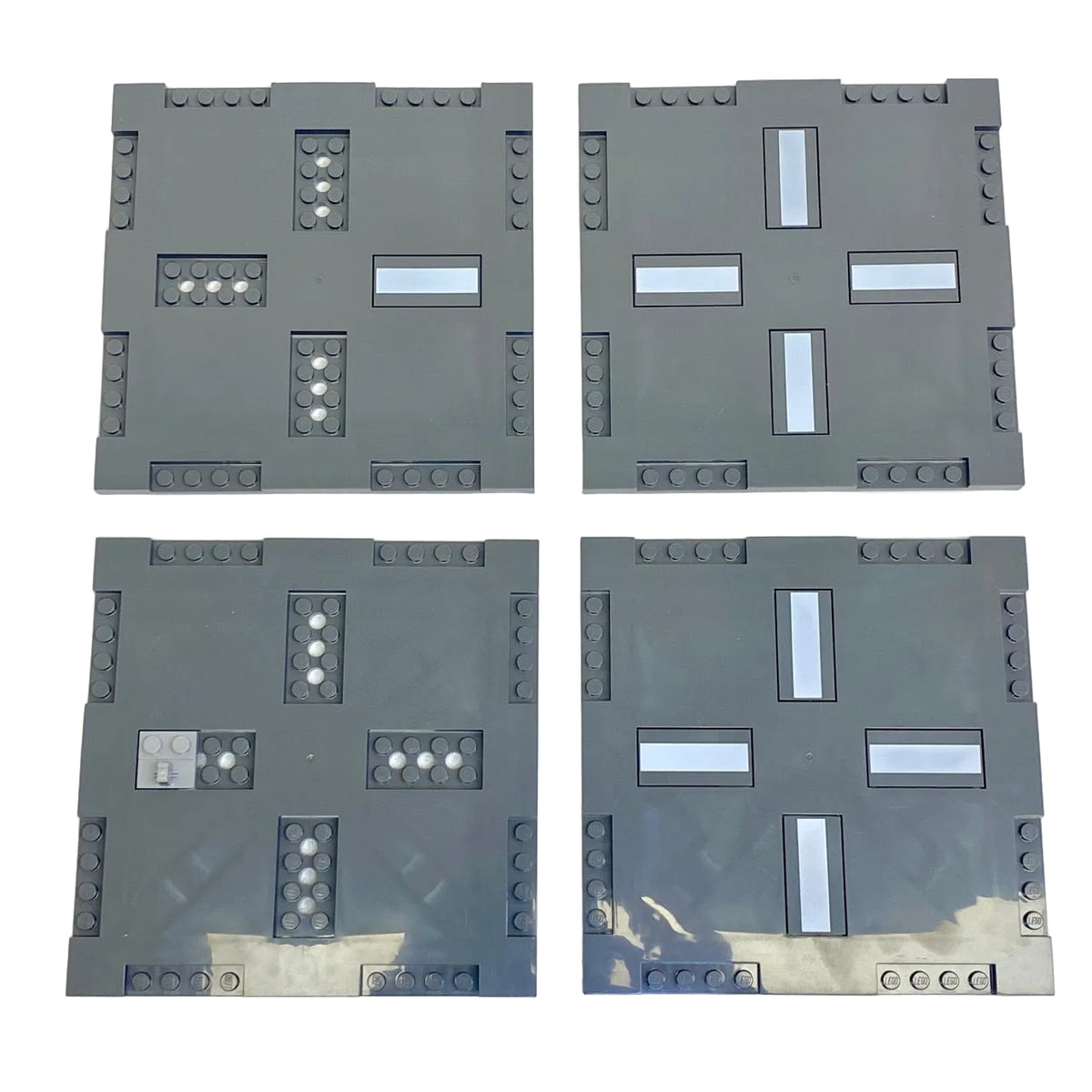 LEGO Road Tile 16x16 Fun Pack of 4 Dark Bluish Grey