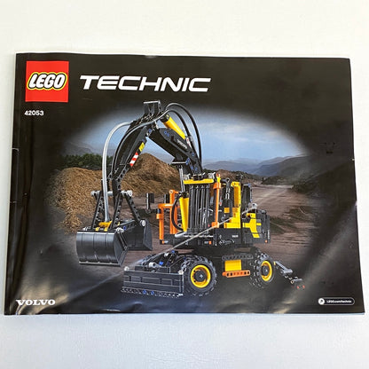 LEGO Technic Volvo EW160E Set #42053 With Instructions As Pictured