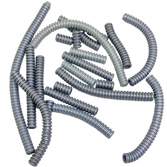 LEGO Technic Shades of Silver Hose 7mm Ribbed Fun Pack Mixed Lengths