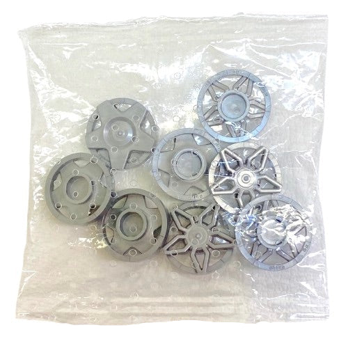 LEGO Speed Champions Flat Silver Wheel Covers BRAND NEW