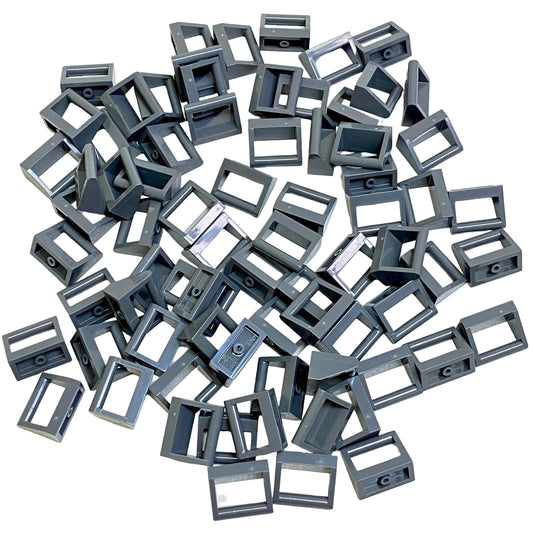 LEGO Tile 1x2 with Bar Handle Fun Pack Dark Bluish Grey
