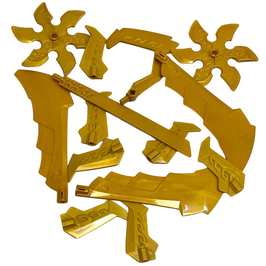 LEGO Pearl Gold Large Weapons Mixed Fun Pack