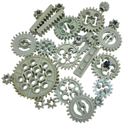 LEGO Technic Gears Mixed Fun Pack Light Grey (Old Shade)
