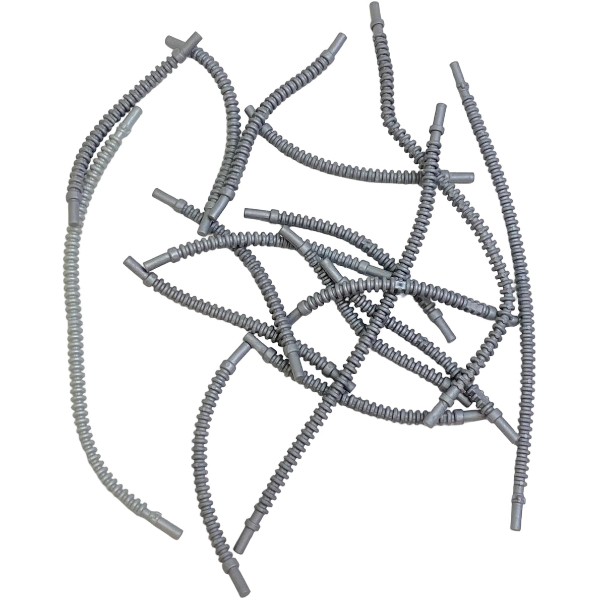 LEGO Technic Shades of Silver Ribbed Hose Mixed Fun Pack