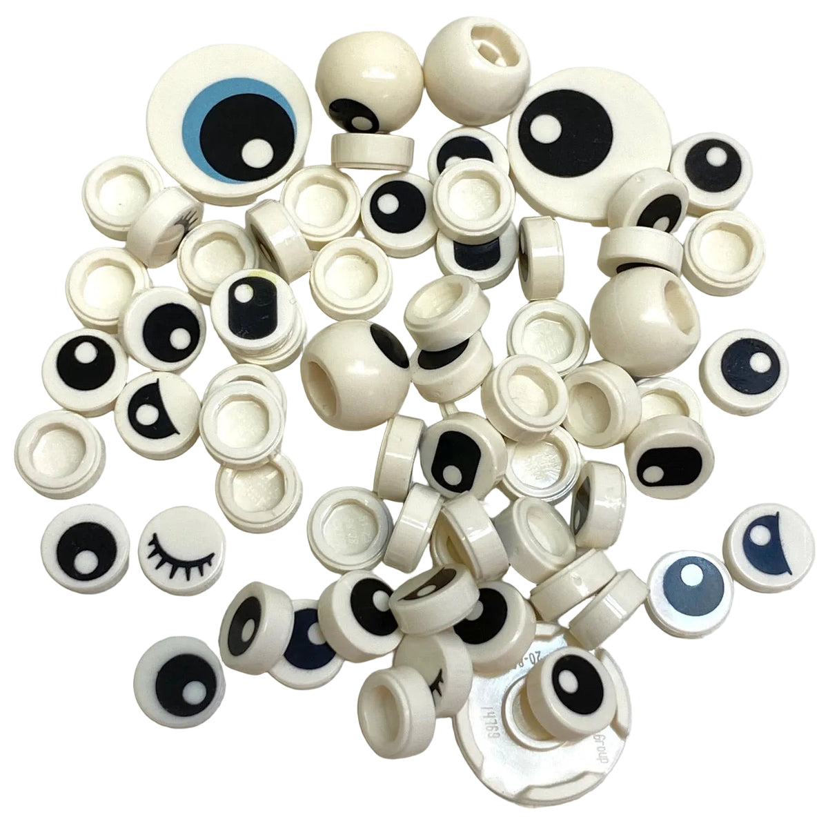 LEGO Eyes Printed Round Tiles Mixed Fun Pack