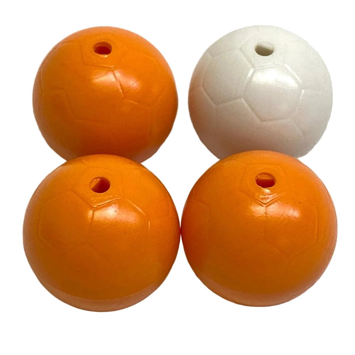 LEGO Soccer Ball Pack of 4 White / Orange