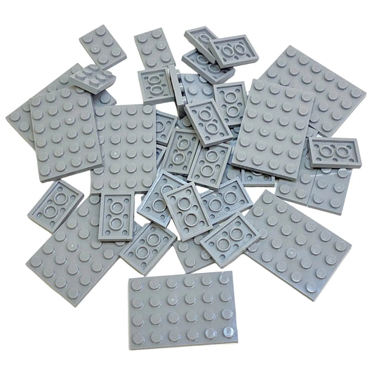 LEGO Light Bluish Grey Mixed Plates Fun Pack