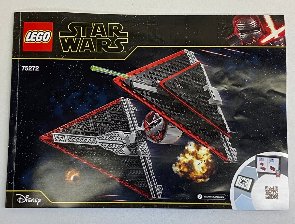 LEGO Star Wars Sith TIE Fighter Set #75272 with Instructions As Pictured