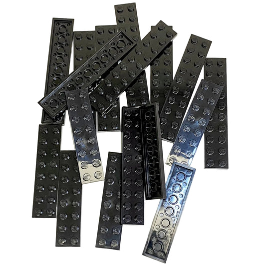 LEGO Black Plates Mixed Lengths Fun Pack