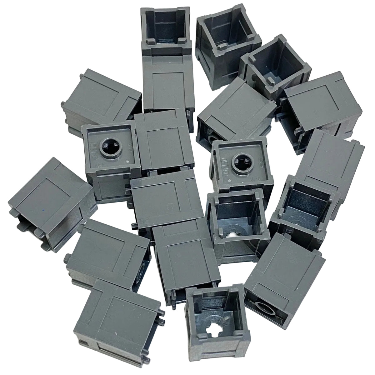 LEGO Dark Bluish Grey Container 2x2x2 Fun Pack Crates / Boxes