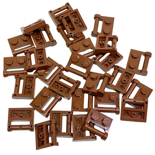 LEGO Reddish Brown Plate 1x2 with Bar Handles on Side Fun Pack