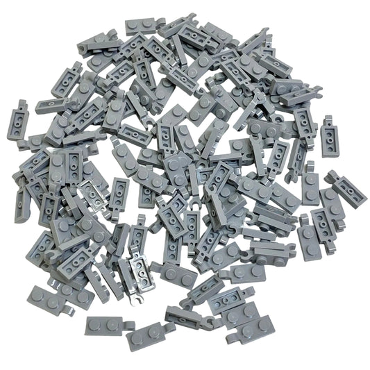 LEGO Light Bluish Grey 1x2 Plates with Clips Fun Pack