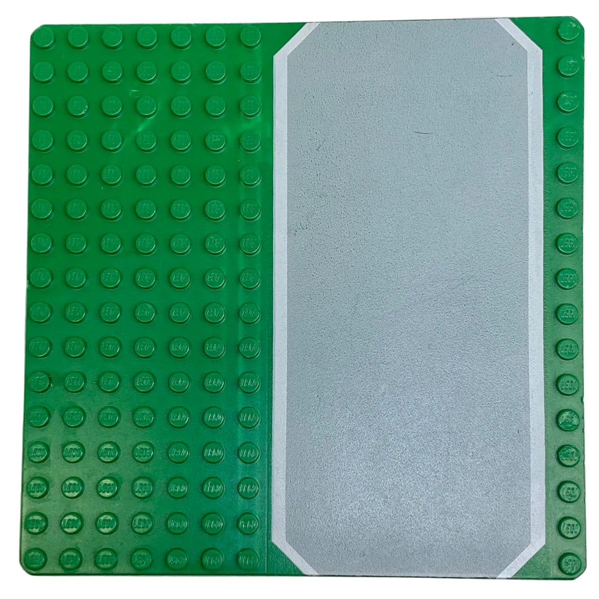 LEGO Vintage Baseplate with Road / Driveway 16x16 Green