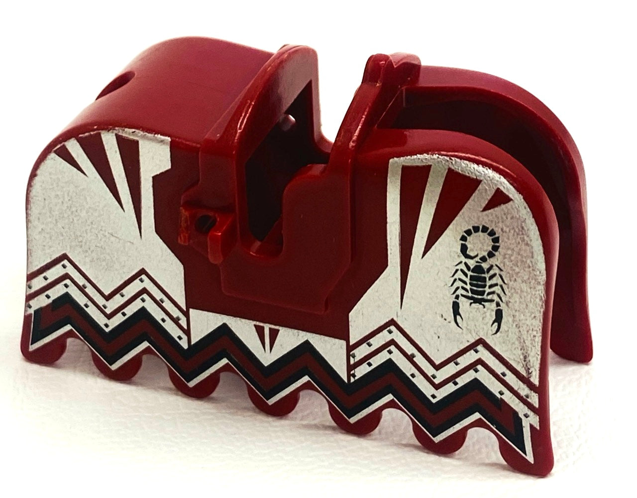 LEGO Castle Dark Red Scorpion Barding (Broken Clips)