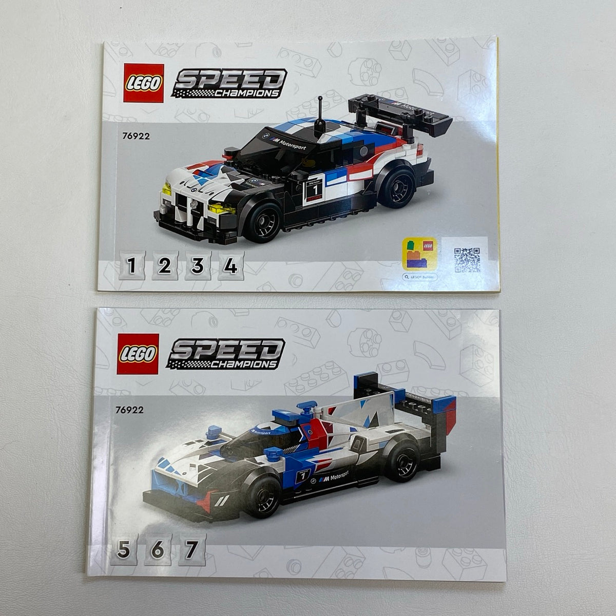 LEGO Speed Champions BMW M4 GT3 & M Hybrid V8 Set #76922 As Pictured