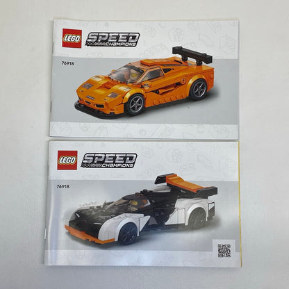 LEGO Speed Champions McLaren Solus GT & F1 LM Set #76918 As Pictured