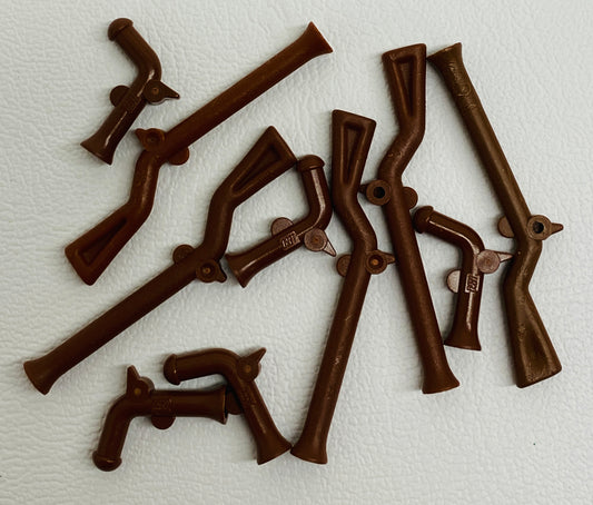 LEGO Muskets and Flintlocks Fun Pack Reddish Brown Weapons Pirates Castle Western