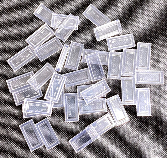 LEGO Trans Clear Tile 1x2 Pack of Approx 35