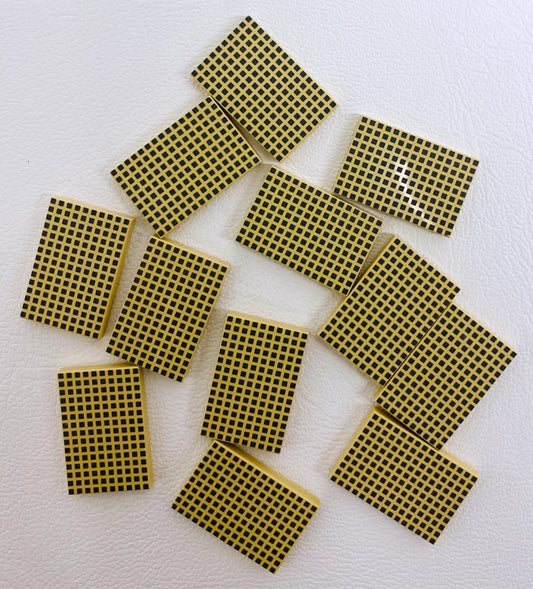 LEGO Tan Tile 2x3 with Dark Bluish Grey Squares Pattern Pack of 12 Architecture Singapore