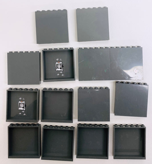 LEGO Panel 1x6x5 Pack of 14 Dark Bluish Grey