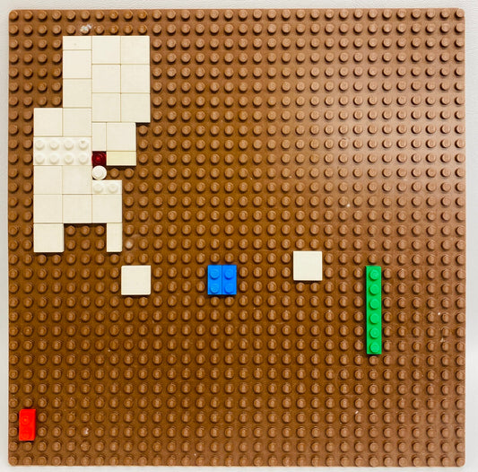 LEGO Vintage Baseplate 32x32 Brown (Old Shade)