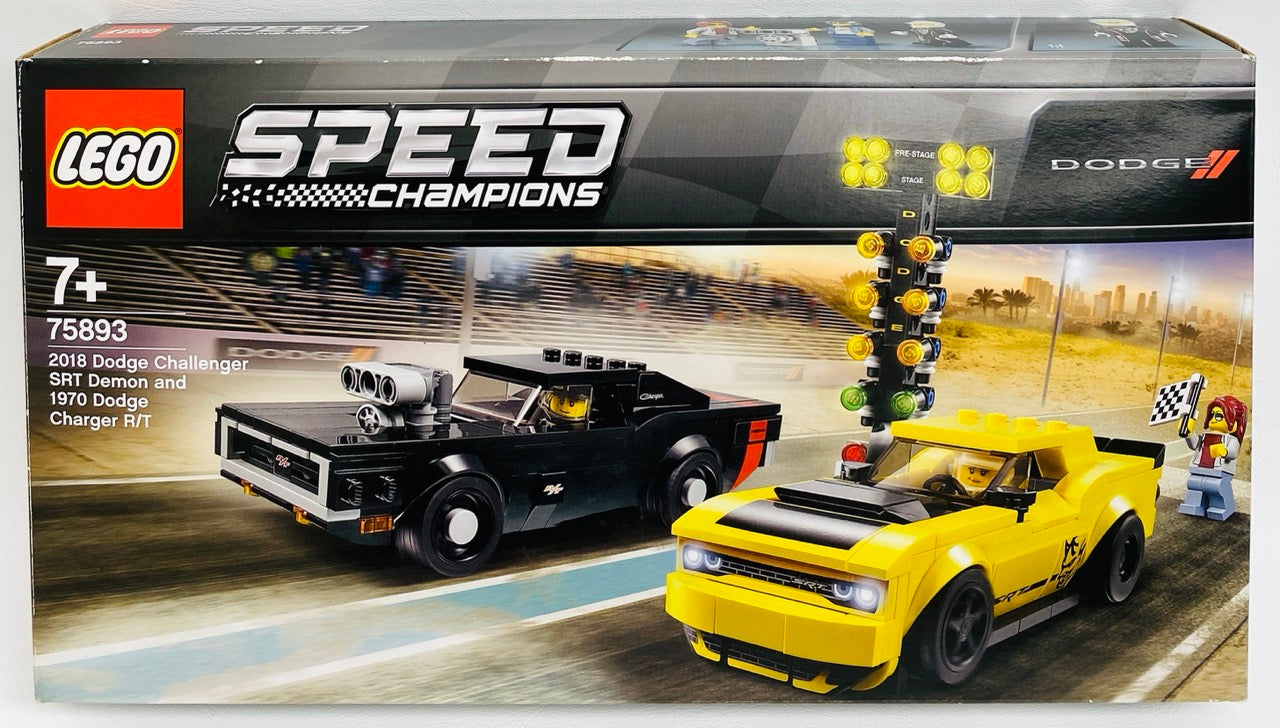 LEGO Speed Champions Dodge Challenger and Charger Set #75893 As Pictured