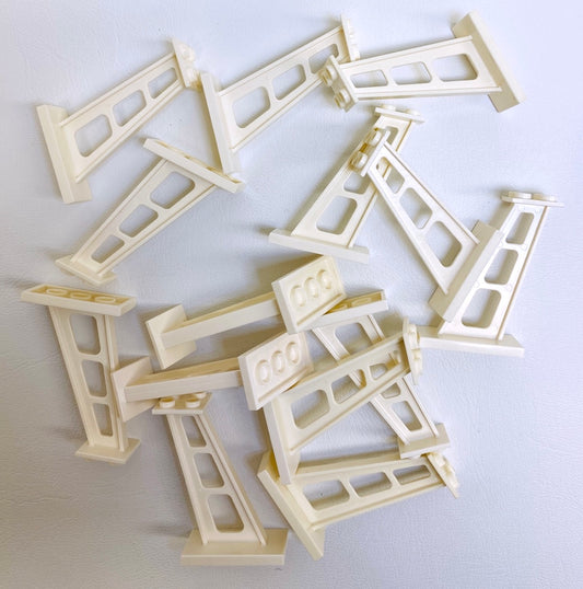 LEGO White Support Inclined Stanchion 2x4x5 Pack of 14
