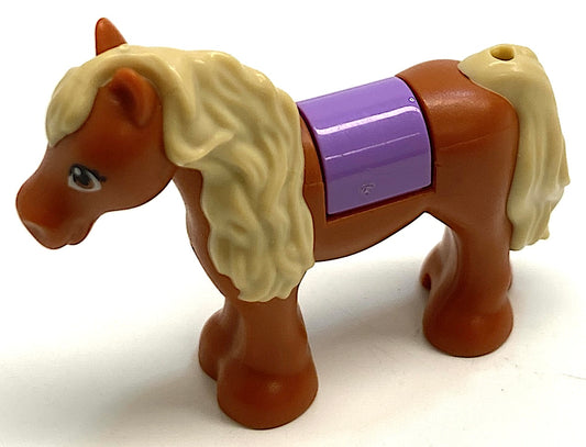 LEGO Friends Animal Dark Orange Foal / Pony / Baby Horse