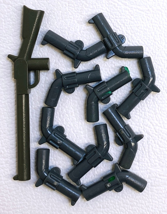 LEGO Western Guns Fun Pack Dark Grey (Mixed Shades) Rifle and Revolvers