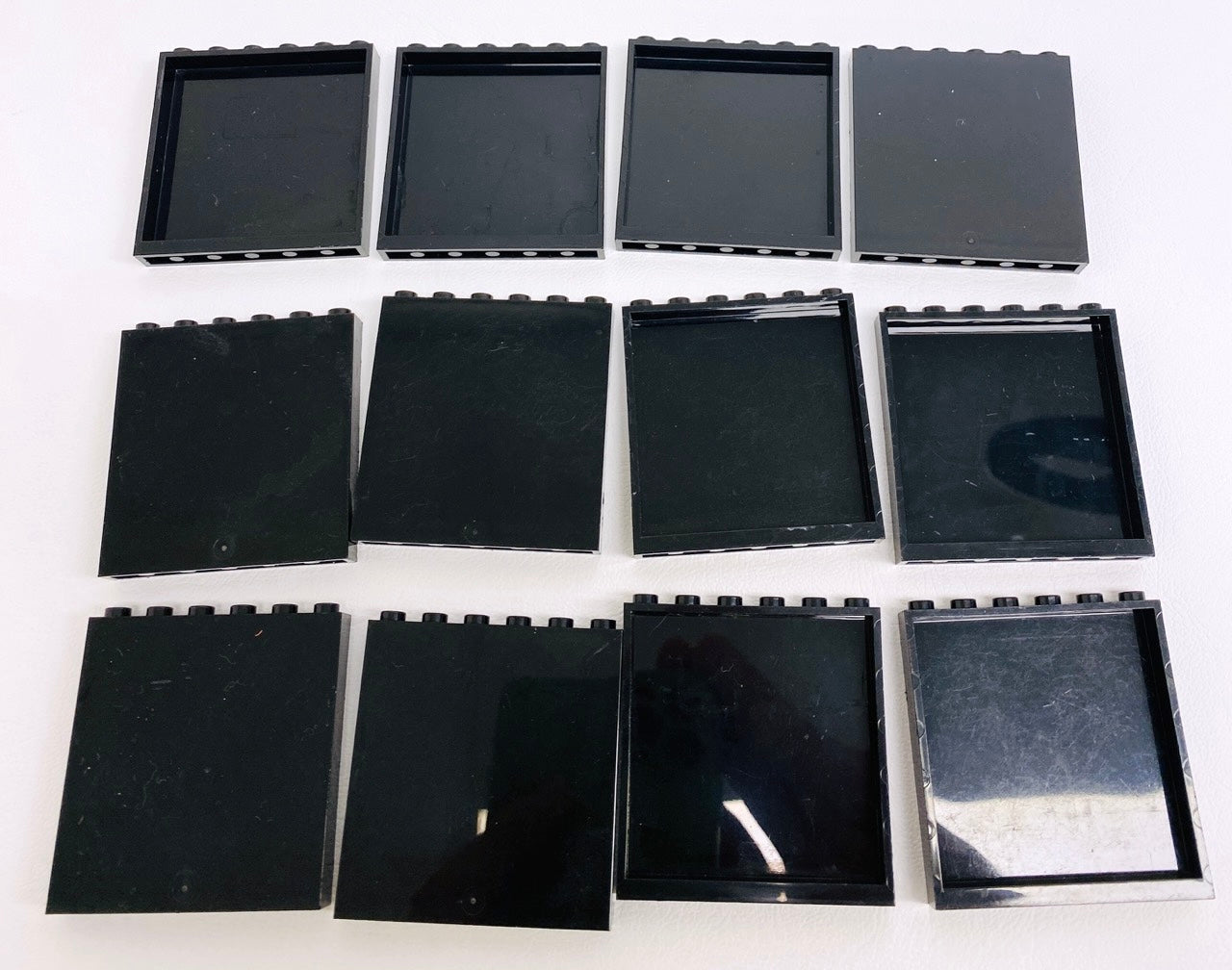 LEGO Panel 1x6x5 Pack of 12 Black