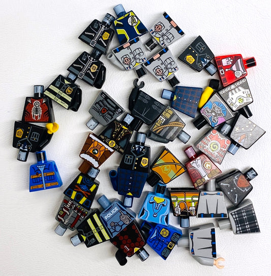 LEGO Minifigure Pieces Fun Pack Mixed Torsos City Ninjago Chima Western and More