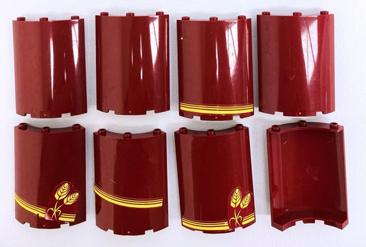 LEGO Dark Red Quarter Cylinder / Curved Panel Fun Pack
