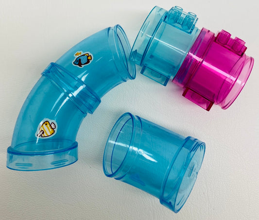 LEGO Tube / Cylinder Fun Pack Trans Light Blue / Trans Dark Pink