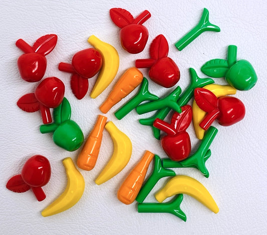 LEGO Fruit and Veg Fun Pack Mixed Pieces Apples Bananas Carrots