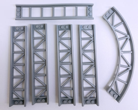 LEGO Roller Coaster Track Mixed Pack Light Bluish Grey