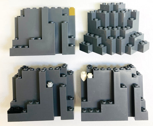 LEGO Dark Bluish Grey Rock Panels Fun Pack