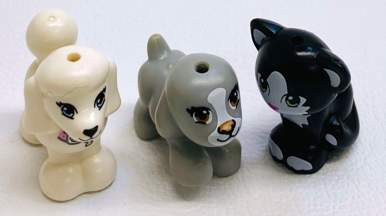 LEGO Friends Animal Fun Pack of Dogs / Puppies and Cat / Kitten