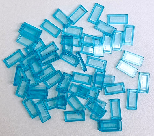 LEGO Trans Light Blue Tile 1x2 Pack of Approx 50