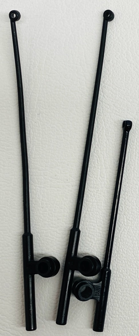 LEGO Fishing Rod Pack of 3 Black