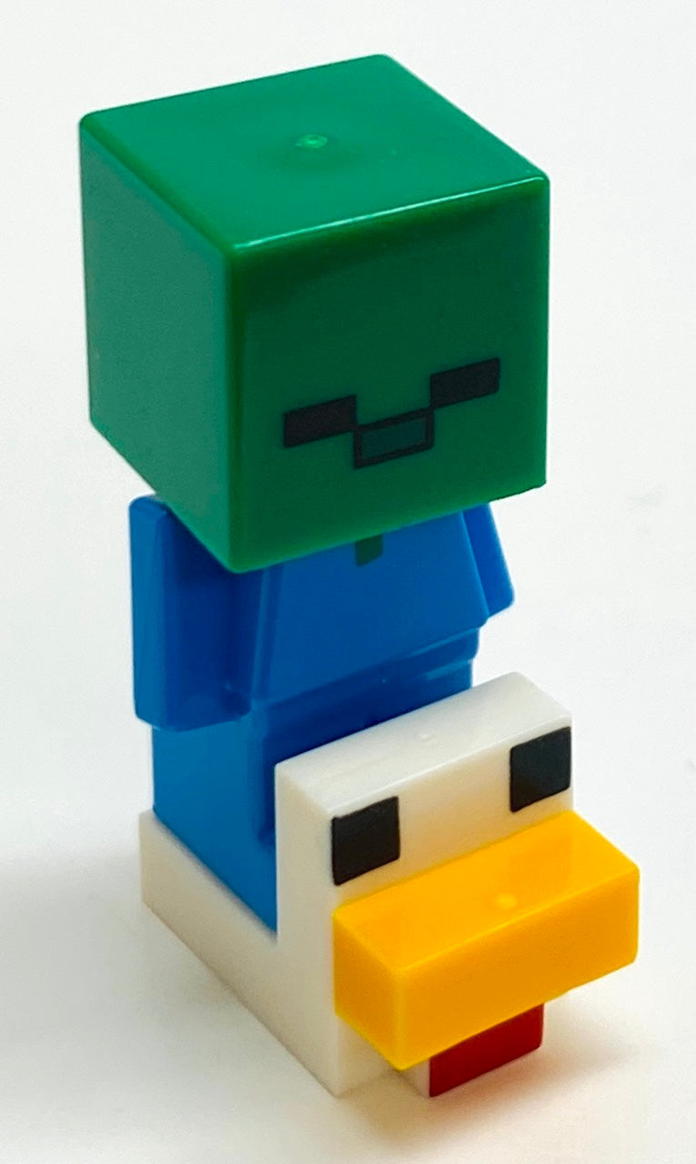 LEGO Minecraft Chicken Jockey / Baby Zombie Minifigure