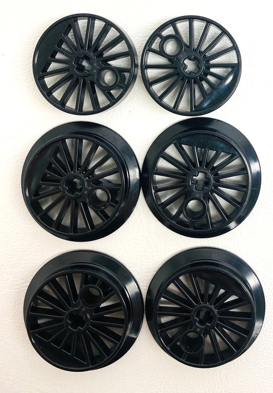 LEGO Black Train Wheel Pack 30mm and 37mm