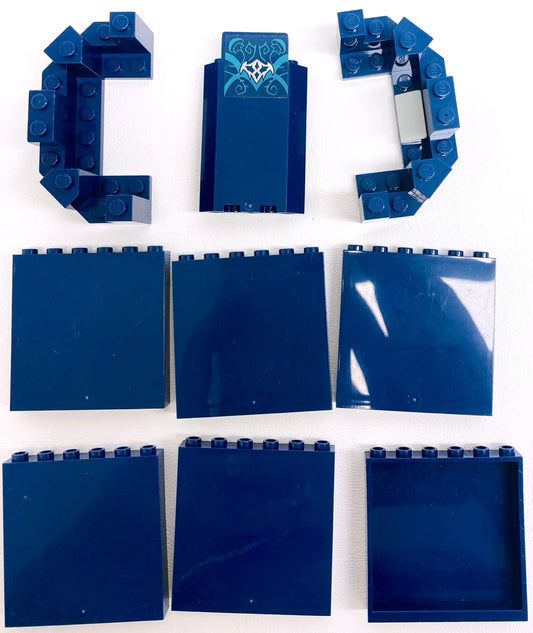 LEGO Dark Blue Castle Panel and Turret Top Mixed Fun Pack