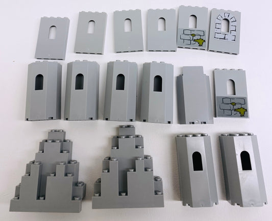 LEGO Castle Light Bluish Grey Wall and Rock Panel Mixed Fun Pack