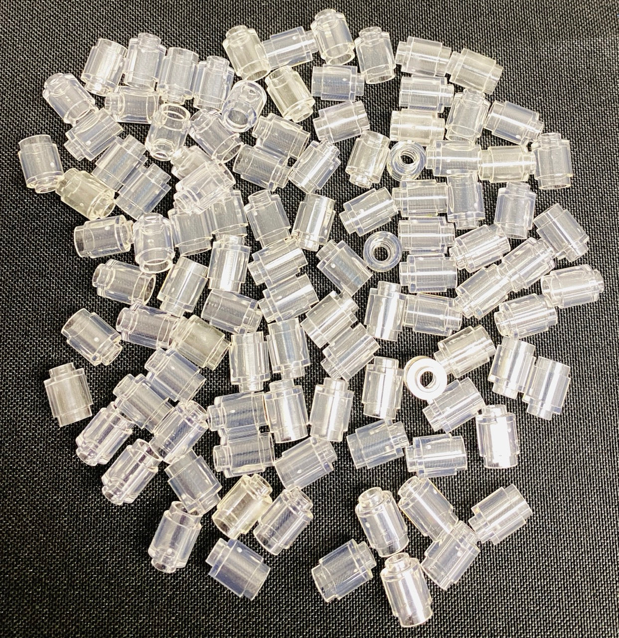 LEGO Trans Clear Round Brick 1x1 Pack of Approx 100