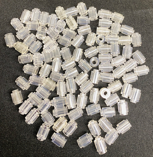LEGO Trans Clear Round Brick 1x1 Pack of Approx 100